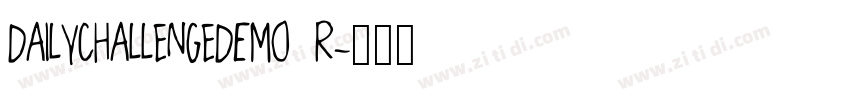 DailychallengeDEMo R字体转换